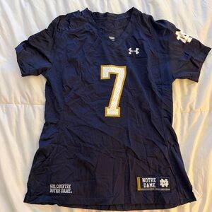 Under Armour Navy Notre Dame Jersey with Gold Accents